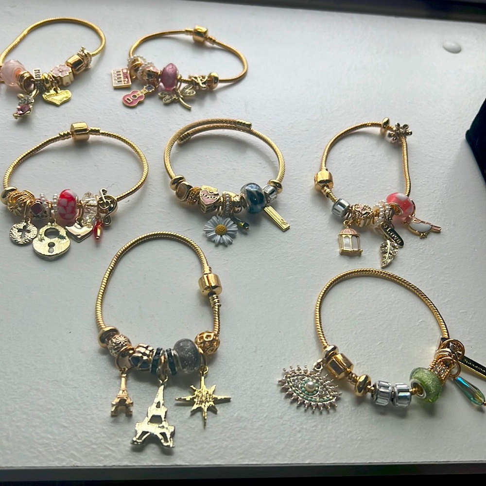 Bracelet varios new cover 18 k pandora style